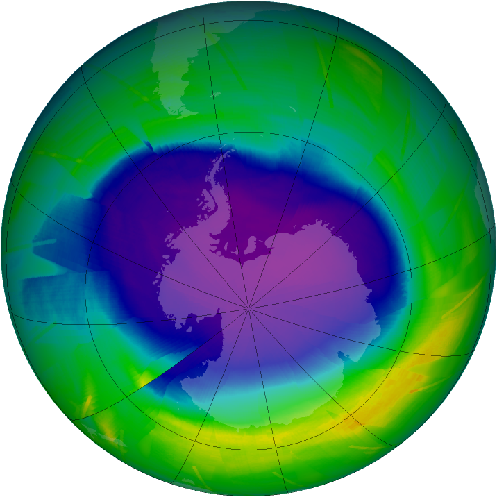 Ozone Map 2009-10-01